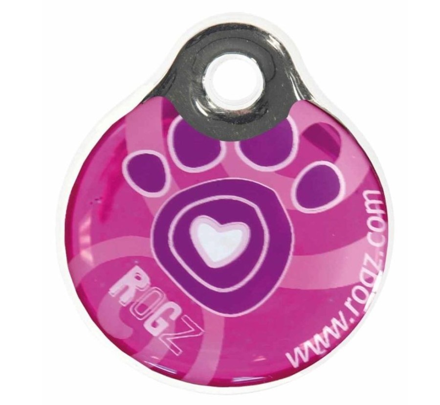 Dog Rogz Exclusive Dog Collars | Rogz Instant Id Tag Pink Paw